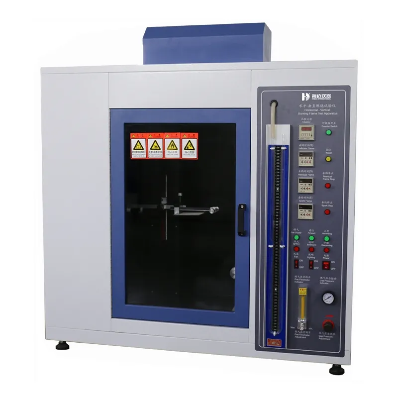 Horizontal & Vertical Burning Test Apparatus / Button-Controlled Horizontal Vertical Flame Test Machine 0