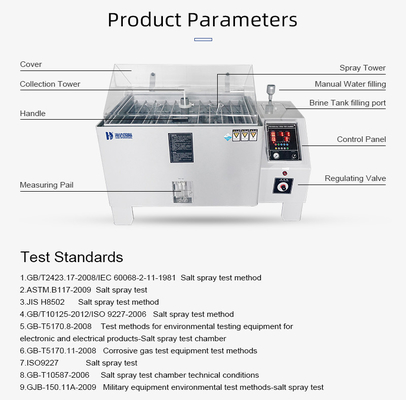 ASTM Electronic Salt Spray Tester Corrosion Test Chamber Corrosion-Resistant Testing