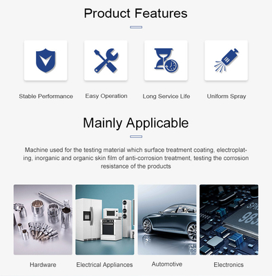 ASTM Electronic Salt Spray Tester Corrosion Test Chamber Corrosion-Resistant Testing
