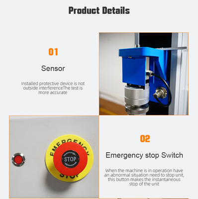 Laboratory Peel Adhesion Rubber Tensile Test Machine Panasonic Servo Motor  ASTM ISO DIN GB