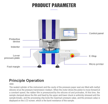 Automatic Digital Bursting Strength Tester Paper Packaging Testing Machine