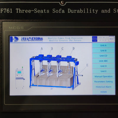 Three Sofa Seating and Back Durability Test Machine