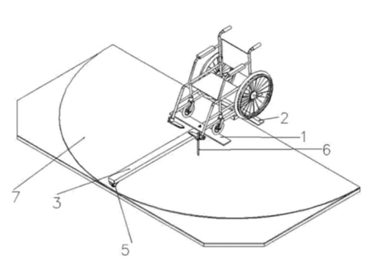 5127-HD Wheelchair Turning Radius Test Bench  with Steel Frame