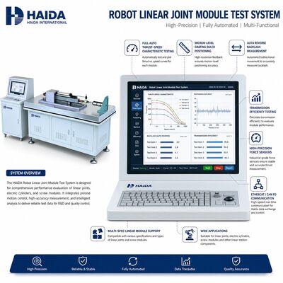 Robot Linear Joint Module Test System Linear Actuator Testing Machine Thrust Speed Backlash Positioning Accuracy