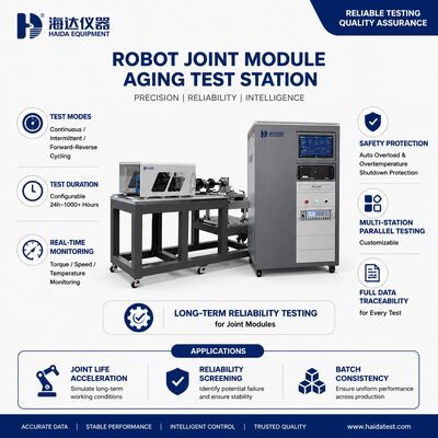 Robot Joint Module Aging Test Station Durability Testing Machine Actuator Life Test 24h 1000h Continuous Intermittent Cycling