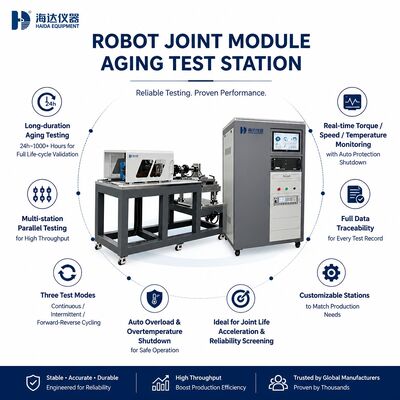 Robot Joint Module Aging Test Station Durability Testing Machine Actuator Life Test 24h 1000h Continuous Intermittent Cycling