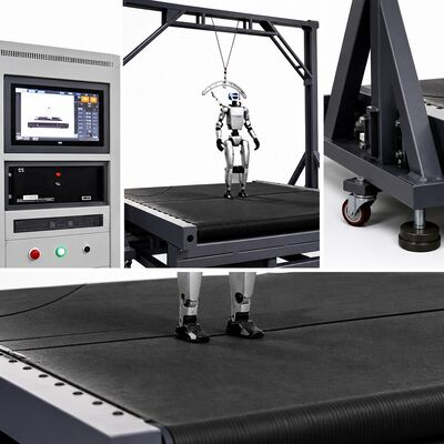 HD Robot Dynamic Test Platform Walking Stability Testing Machine Equipment Adjustable Slope 0 20 Degrees Speed Control 0 18 km/h
