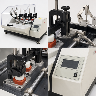 HAIDA Finished Shoe Flexing Tester SATRA TM92 Shoe Flex Resistance Testing Machine 4 Stations LCD Counter Shoe Test Equipment